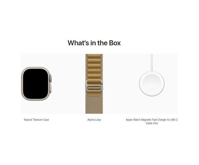 Apple Watch Ultra 2 GPS + Cellular 49mm Natural Titan. Case w. Tan Alpine Loop - Medium (MX4F3) б/у